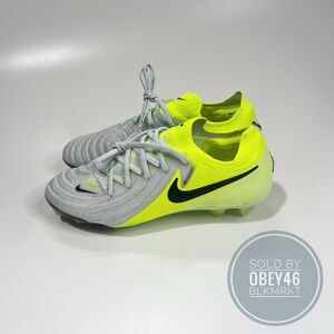 Nike Phantom GX 2 Elite FG Low Metallic Silver Volt Soccer FJ2559-003  6.5M 8W